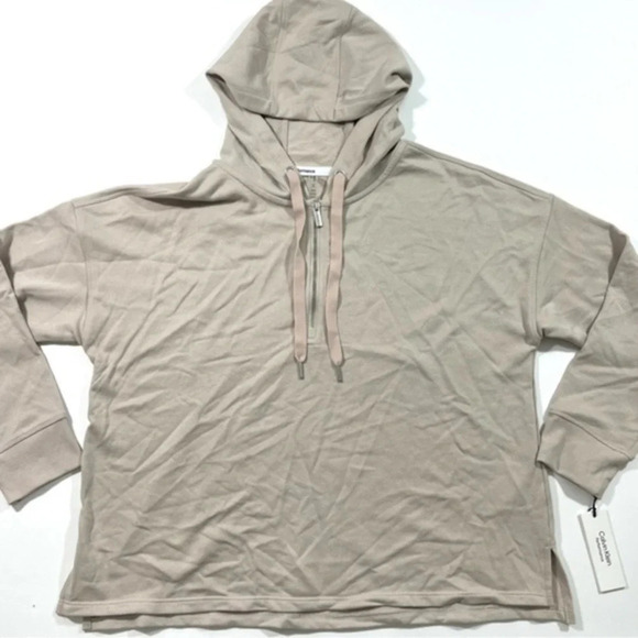 New Calvin Klein Performance Hooded Half Zip Shirt 1X - Picture 1 of 6